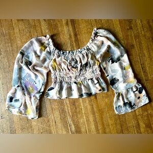 BY TOGETHER womens sheer blouse